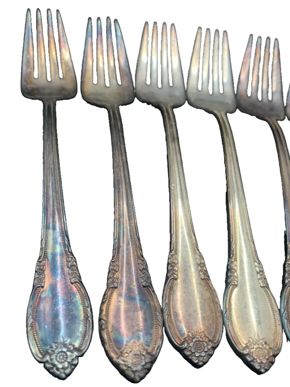 Vintage Rogers Bros 1847 IS Remembrance Pattern Lot of 8 Salad Forks